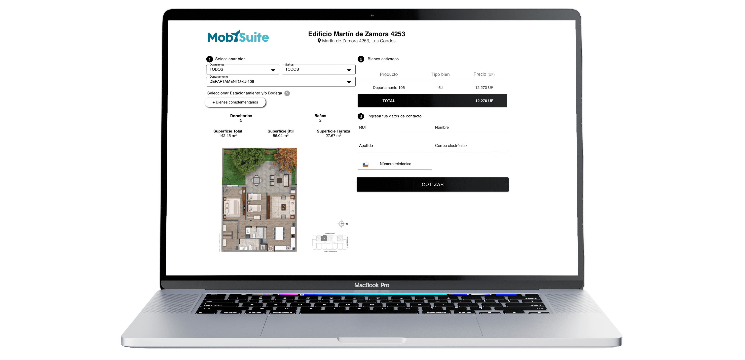 Macbook con Proforma Web